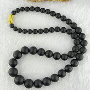 Natural Dark Matt Amber Beads Necklace 特一 31.52g 50cm 7.2 - 15.0mm 51 Beads - Huangs Jadeite and Jewelry Pte Ltd