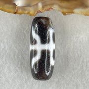Natural Powerful Tibetan Old Oily Agate Patina Guiren Tairen Human Dzi Bead Totem Amulet Heavenly Master (Tian Zhu) 贵人天诛 5.77g 28.2 by 11.4mm - Huangs Jadeite and Jewelry Pte Ltd