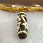 Natural Powerful Tibetan Old Oily Agate Cai Shen Dzi Bead Heavenly Master (Tian Zhu) 10.60g 38.2 by 13.3mm - Huangs Jadeite and Jewelry Pte Ltd