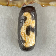 Natural Powerful Tibetan Old Oily Agate Green Tara Dzi Bead Heavenly Master (Tian Zhu) 绿度母天珠 6.23g 28.2 by 12.1mm - Huangs Jadeite and Jewelry Pte Ltd