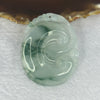 Grandmaster Certified Type A Icy Light Green with Blueish Green Piao Hua Ruyi Pendent 28.04g 53.2 by 42.7 by 7.1mm - Huangs Jadeite and Jewelry Pte Ltd