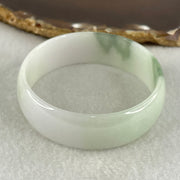 Type A Light Green Faint Lavender with Blueish Green Patch Jadeite Bangle 31.72g Inner Diameter 52.7mm 16.8 by 4.3mm (Slight Internal Lines) - Huangs Jadeite and Jewelry Pte Ltd