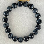 Natural Blue Tiger Eye Quartz Beads Bracelet 31.36g 17.5cm 10.9mm 19 Beads - Huangs Jadeite and Jewelry Pte Ltd