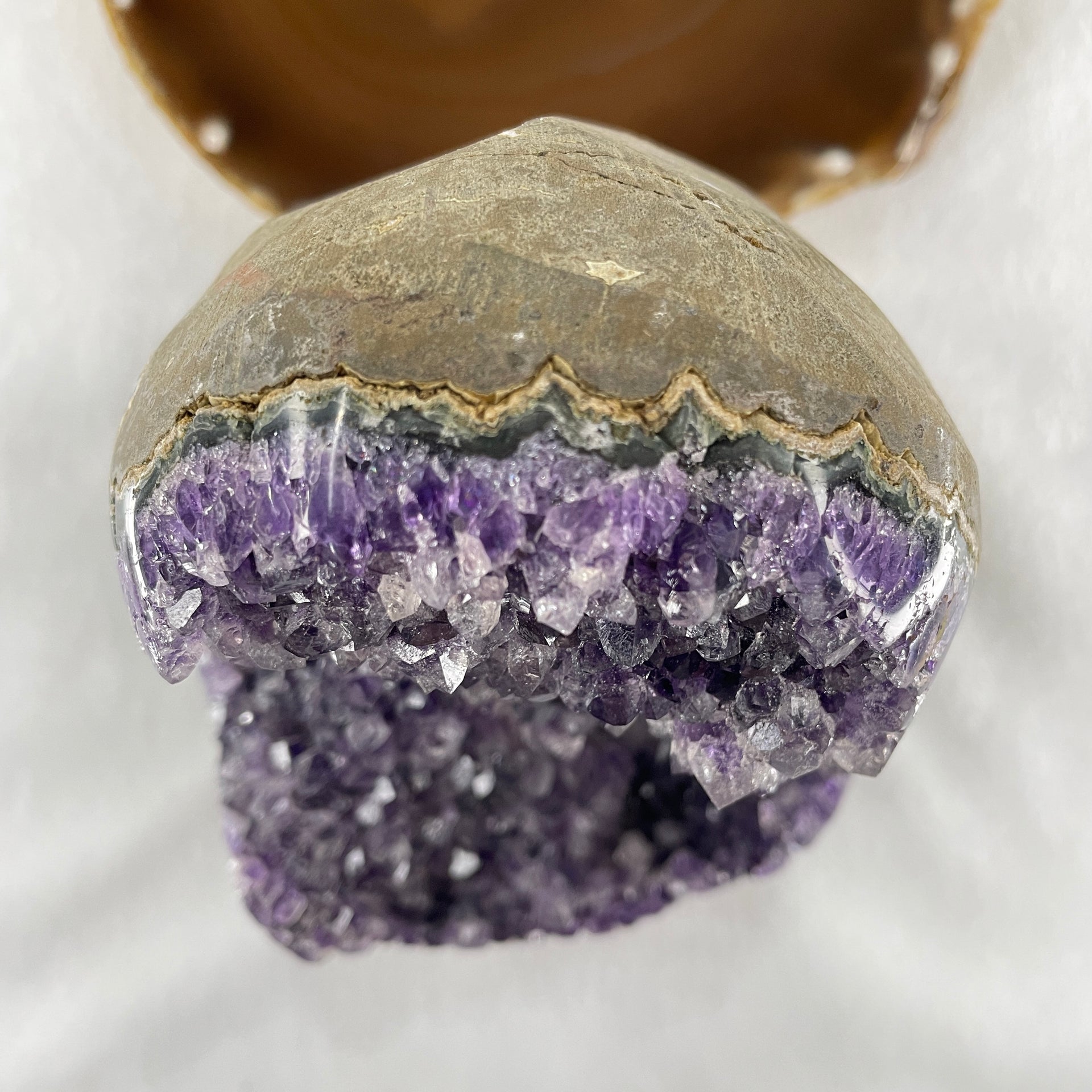 Natural Amethyst Rough Rectangular Shaped Display 1650.5g 100.0 by 104.5 by 126.0mm - Huangs Jadeite and Jewelry Pte Ltd