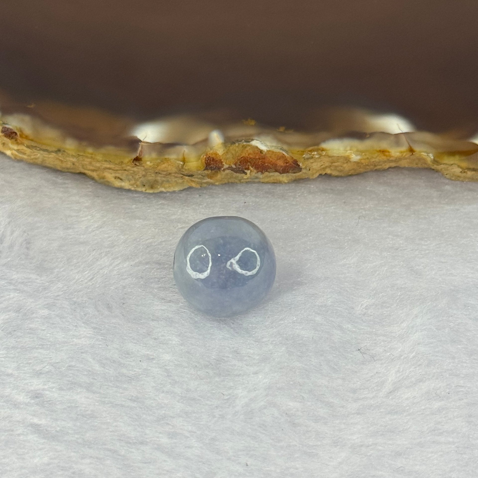 Type A Intense Lavender Jadeite Bead for Bracelet/Necklace/Earrings/Rings 3.86g 13.2mm - Huangs Jadeite and Jewelry Pte Ltd
