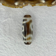 Natural Powerful Tibetan Old Oily Agate Sky Door Serenity 1 Eye Dzi Bead Heavenly Master (Tian Zhu) 一眼天诛 10.09g 37.6 by 13.2mm - Huangs Jadeite and Jewelry Pte Ltd