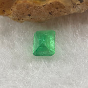 Natural Colombia Green Emerald (Beryl) Cut-Cornered Rectangular step cut 0.50ct 5.5 by 4.2 by 3.1mm - Huangs Jadeite and Jewelry Pte Ltd