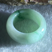 Type A Light Green Lavender with Green Patches Jadeite Ring 4.40g 7.7 by 3.7mm US4.3/HK 9 (Very Slight Internal Line) - Huangs Jadeite and Jewelry Pte Ltd