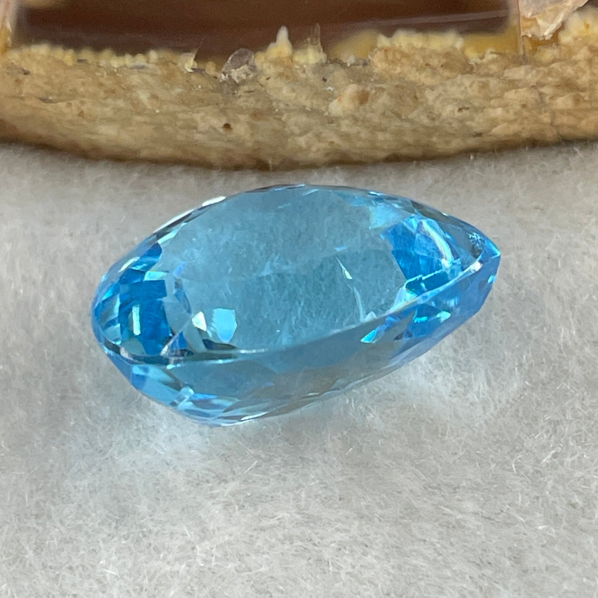 Natural Sky Blue Topaz Teardrop Shape 14.58ct 16.5 by 13.2 by 8.4mm - Huangs Jadeite and Jewelry Pte Ltd