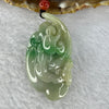 Type A Green Jadeite Ruyi with Lady Bugs Pendent 22.59g 50.0 by 25.9 by 14.0 mm - Huangs Jadeite and Jewelry Pte Ltd