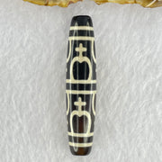 Natural Powerful Tibetan Old Oily Agate 8 Nectar Vessel Dzi Bead Heavenly Master (Tian Zhu) 花蜜容器眼天珠 14.99g 58.0 by 12.9mm - Huangs Jadeite and Jewelry Pte Ltd