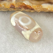 Natural Powerful Tibetan Old Oily Agate 3 Eyes Dzi Bead Heavenly Master (Tian Zhu) 三眼天诛 2.86g 20.1 by 10.0mm - Huangs Jadeite and Jewelry Pte Ltd