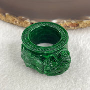 Magnificent Type A Rare Dragon Thumb Ring Jade Jadeite for Authority & Power - Huangs Jadeite and Jewelry Pte Ltd