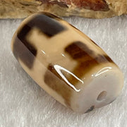 Natural Powerful Tibetan Old Oily Agate Patina Guiren Tairen Human Dzi Bead Totem Amulet Heavenly Master (Tian Zhu) 贵人天诛 4.92g 20.1 by 11.9mm - Huangs Jadeite and Jewelry Pte Ltd