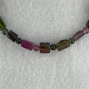 Good Grade Natural Tourmaline Crystal Barrel Bracelet 6.92g 15cm 4.8mm 18Beads - Huangs Jadeite and Jewelry Pte Ltd