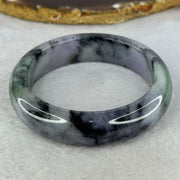 Type A Lavender with Wuji Grey and Green Jadeite Bangle Internal Diameter 56.4mm 78.54g 15.1 by 9.5mm (Very Slight Internal Line) - Huangs Jadeite and Jewelry Pte Ltd