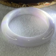 Type A Lavender white Jadeite Bangle 61.94g Internal Diameter 56.3mm 12.7 by 9.0mm (Slight Internal Lines) - Huangs Jadeite and Jewelry Pte Ltd