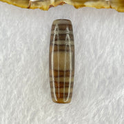 Natural Powerful Tibetan Old Oily Agate Sky Door Serenity 1 Eye Dzi Bead Heavenly Master (Tian Zhu) 一眼天诛 8.05g 37.9 by 11.8mm - Huangs Jadeite and Jewelry Pte Ltd