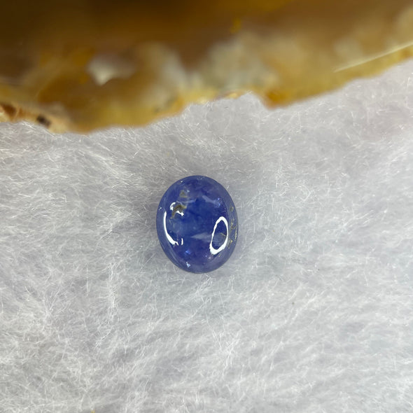 Natural Blue Sapphire Cabochon 1.95 ct 8.1 by 7.3 by 3.6mm - Huangs Jadeite and Jewelry Pte Ltd