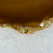 Natural Elbaite Tourmaline in 925 Sliver Ring in Rose Gold Color (Adjustable Size) 1.77g 5.2 by 4.9 by 3.9mm - Huangs Jadeite and Jewelry Pte Ltd
