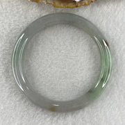 Type A Green with Wuji Lavender Jadeite Bangle Internal Diameter 51.3mm 31.15g 8.4 by 7.6mm (Very Slight Internal Lines) - Huangs Jadeite and Jewelry Pte Ltd