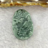 Type A Blueish Green Jadeite Scenary Shan Shui 山水 Pendant 6.77g 32.3 by 19.5 by 5.4mm - Huangs Jadeite and Jewelry Pte Ltd