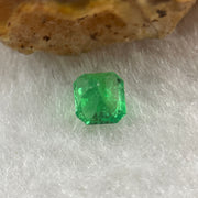 Natural Colombia Green Emerald (Beryl) Cut-Cornered Rectangular step cut 0.53ct 5.1 by 4.5 by 3.7mm - Huangs Jadeite and Jewelry Pte Ltd