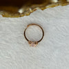 Natural Morganite in 925 Sliver in Rose Gold Color Ring (Adjustable Size) 1.55g 7.7 by 5.8 by 4.2mm - Huangs Jadeite and Jewelry Pte Ltd