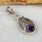 Above Average Grade Natural Super 7 Quartz in S925 Pendant 2.70g 16.0 by 8.2 by 4.5mm - Huangs Jadeite and Jewelry Pte Ltd