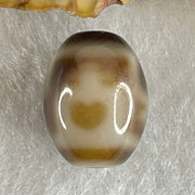 Natural Powerful Tibetan Old Oily Agate 4 Nectar Vessel Dzi Bead Heavenly Master (Tian Zhu) 花蜜容器天珠 3.36g 15.7 by 12.4mm - Huangs Jadeite and Jewelry Pte Ltd