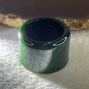 Certified Rare Type A Old Mine Full Spicy Green Jade Jadeite Ring 21.84g US12.75 HK 29 Thickness: 21.1 by 2.1mm Inner Diameter 22.1mm - Huangs Jadeite and Jewelry Pte Ltd
