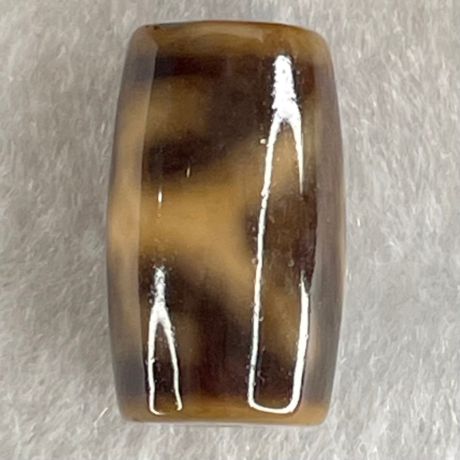 Natural Powerful Tibetan Old Oily Agate Patina Guiren Tairen Human Dzi Bead Totem Amulet Heavenly Master (Tian Zhu) 贵人天诛 4.78g 19.5 by 11.6mm - Huangs Jadeite and Jewelry Pte Ltd