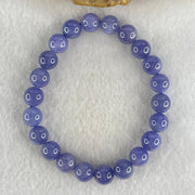 Above Average Grade Natural Blue Tanzanite Beads Bracelet 24.80g 16cm 8.8mm 22 Beads - Huangs Jadeite and Jewelry Pte Ltd