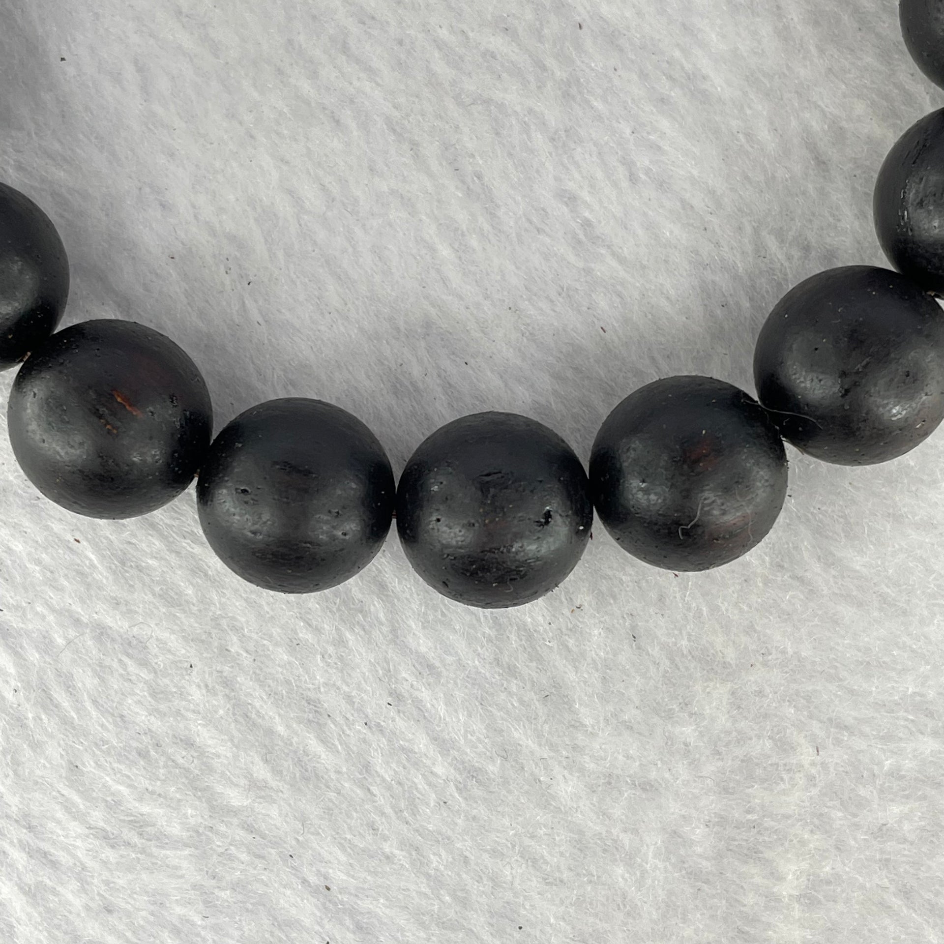Natural Wild Hainan Jiang Zhen Xiang ( Acronychia Pedunculata) Beads Bracelet (Sinking Type) 天然野生海南降真香珠手链  14.88g 18cm / 12.3 mm 17 Beads - Huangs Jadeite and Jewelry Pte Ltd