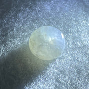 Type A Semi Icy Wuji Grey Jadeite Ping An Kou Charm/Pendant 2.86g 14.1 by 6.7mm - Huangs Jadeite and Jewelry Pte Ltd