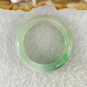 Type A Light Green with Intense Spicy Green Patch Jadeite Ring 5.11g 6.8 by 4.1mm US9 HK20 (Very Slight Internal Line) - Huangs Jadeite and Jewelry Pte Ltd