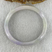 Type A Natural Lavender Jadeite Oval Bangle 29.01g Inner Diameter 52.0mm 10.1 by 6.2mm (Slight Internal Line) - Huangs Jadeite and Jewelry Pte Ltd