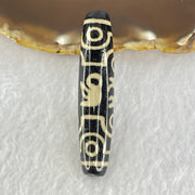 Natural Powerful Tibetan Old Oily Agate 8 Eyes Om Mani Padme Hum Dzi Bead Heavenly Master (Tian Zhu) 六字箴言八眼天珠 15.12g 59.0 by 13.0mm - Huangs Jadeite and Jewelry Pte Ltd