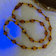 Natural Mixed Color (Golden, Red, Butterscotch) Amber Beads Necklaces 6.48g 46cm 6.4 by 6.3mm 20 Beads - Huangs Jadeite and Jewelry Pte Ltd