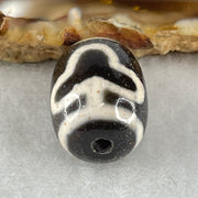 Natural Powerful Tibetan Old Oily Agate Double Bodhi Tree Dzi Bead Heavenly Master (Tian Zhu) 菩提树天珠 4.85g 17.5 by 13.5mm - Huangs Jadeite and Jewelry Pte Ltd