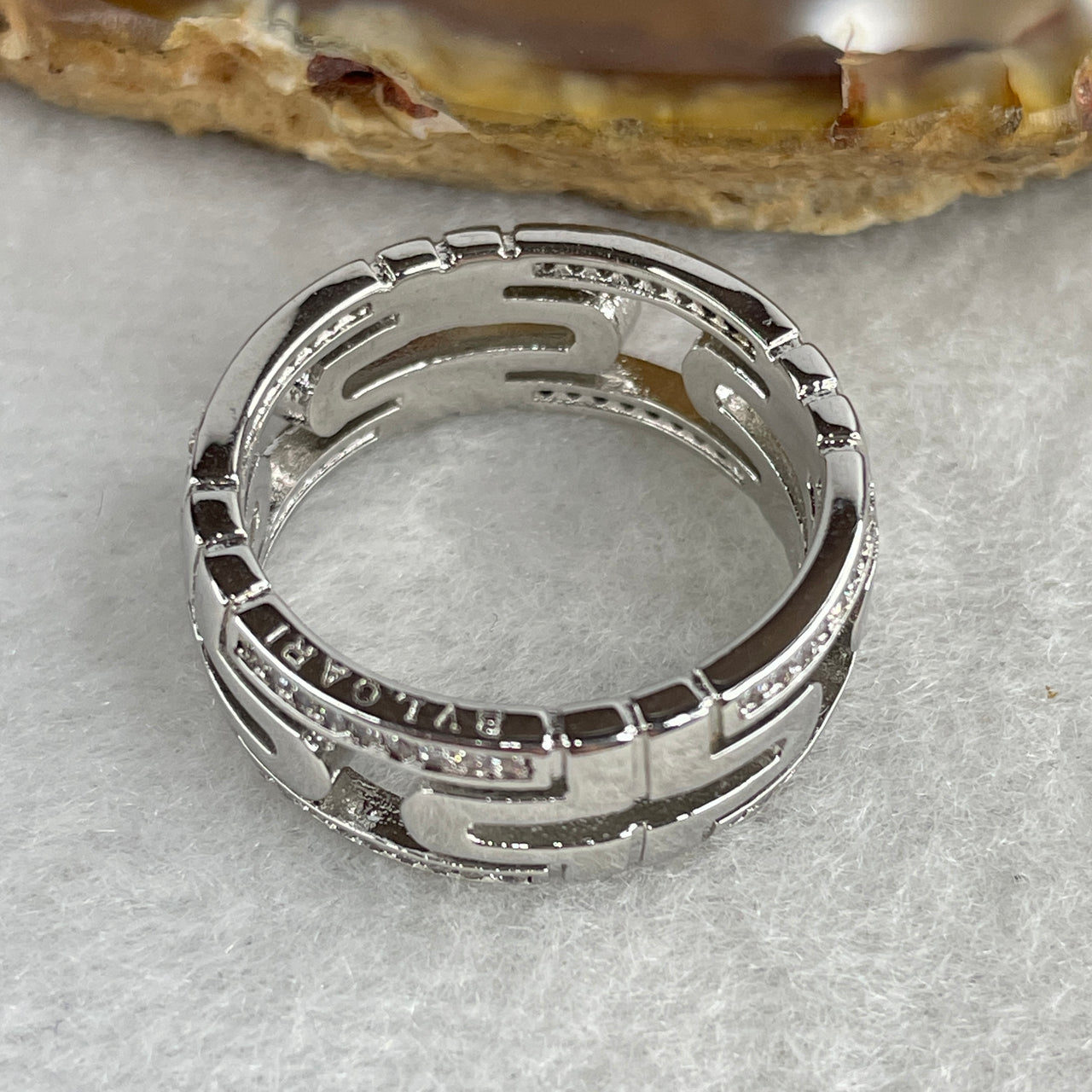 Natural Colorless Moissanite Solitaire Statement Ring | Solid S925 Sterling Silver | US Size 8.8 (HK 19.6) | 8.5mm Six-Prong "Imperial Crown" Classic Luxury Engagement & Signature Ring (6.20g)