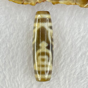 Natural Powerful Tibetan Old Oily Agate 4 Nectar Vessel Dzi Bead Heavenly Master (Tian Zhu) 花蜜容器眼天珠 16.51g 48.6 by 14.8mm - Huangs Jadeite and Jewelry Pte Ltd