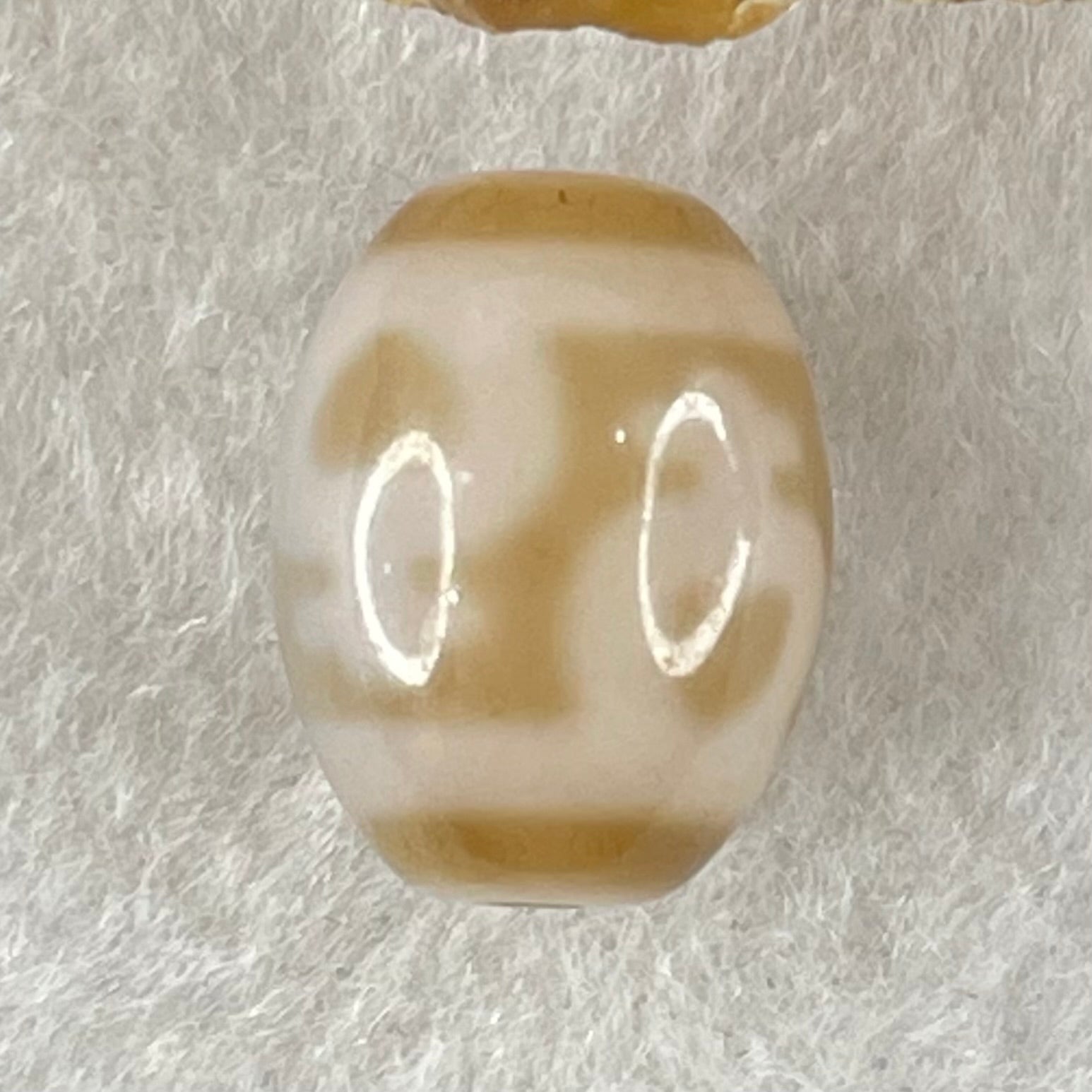 Natural Powerful Tibetan Old Oily Agate 4 Nectar Vessel Dzi Bead Heavenly Master (Tian Zhu) 花蜜容器眼天珠 3.21g 15.9 by 12.2mm - Huangs Jadeite and Jewelry Pte Ltd