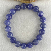 Good Grade Natural Blue Tanzanite Beads Bracelet 39.68g 16.5cm 10.8mm 19 Beads - Huangs Jadeite and Jewelry Pte Ltd