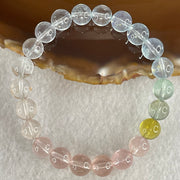 Very Very High Grade Transparent Natural Morganite Beryl Beads Bracelet 19.91g 16cm 8.8mm 22 Beads - Huangs Jadeite and Jewelry Pte Ltd