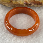 Certified Type A Red Jadeite Rings 2.90g 5.8 by 3.1mm US 8 HK17.7 (Very Very Slight Internal Line) ( Burned) - Huangs Jadeite and Jewelry Pte Ltd