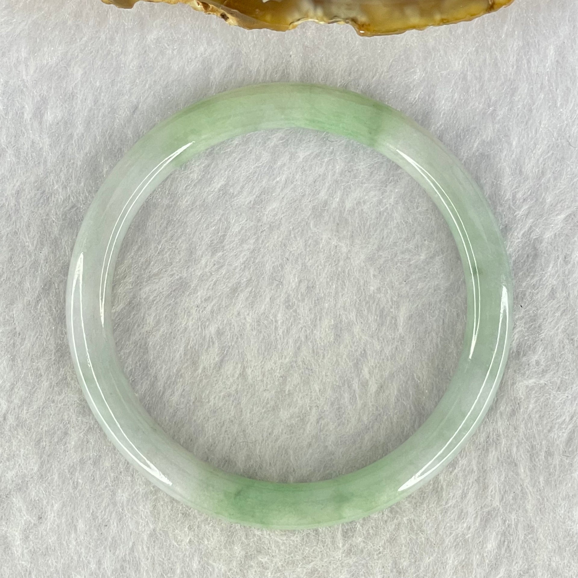 Type A Lavender and Green Jadeite Baby Bangle Internal Diameter 44.4mm 12.38g 5.1 by 5.7mm - Huangs Jadeite and Jewelry Pte Ltd