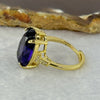 Natural Amethyst in Gold Colour Ring (Adjustable Size) 4.83g 17.9 by 12.9 by 7.5mm - Huangs Jadeite and Jewelry Pte Ltd