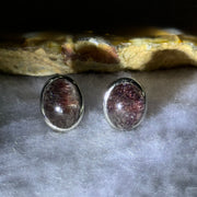 Good Grade Natural Super 7 S925 Silver Earrings 2.58g 10.7 by 7.8 by 5.0mm - Huangs Jadeite and Jewelry Pte Ltd