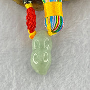Type A Green Jadeite Peanut Charm Display 10.72g 24.4 by 11.5 by 11.3mm - Huangs Jadeite and Jewelry Pte Ltd